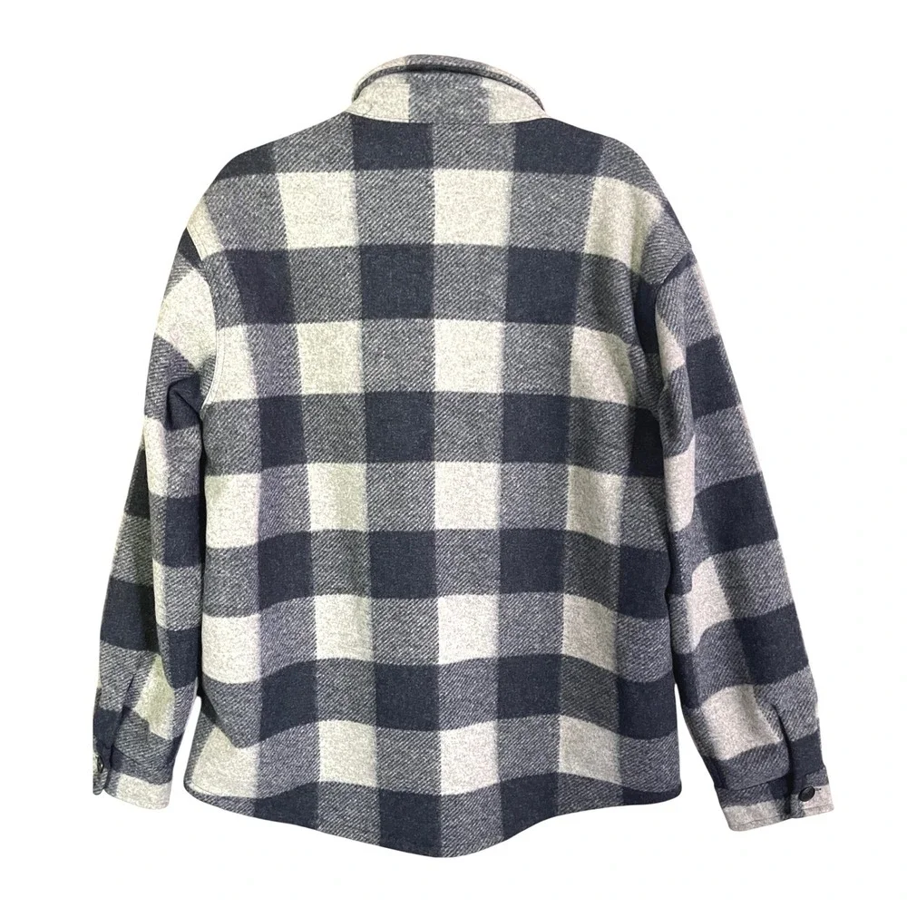 Banana Republic Heritage Blue Buffalo Check Lumberjack‎ Felted  Jacket L